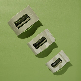 Sage it ain't so Large Flat Rectangle Hair Clip, TELETIES - A Blissfully Beautiful Boutique