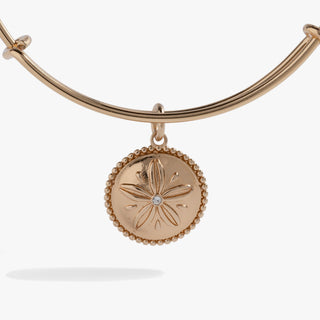 Sand Dollar Charm Bangle