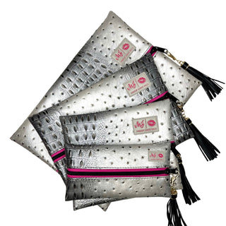 Chrome Pink, Makeup Junkie Bags - A Blissfully Beautiful Boutique