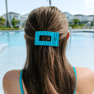 Splash Zone Medium Flat Rectangle Hair Clip, TELETIES - A Blissfully Beautiful Boutique