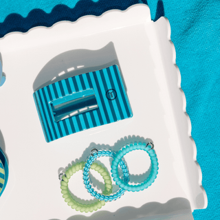Splash Zone Small Flat Rectangle Hair Clip, TELETIES - A Blissfully Beautiful Boutique