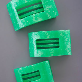 Spring Splash Large Flat Rectangle Hair Clip, TELETIES - A Blissfully Beautiful Boutique