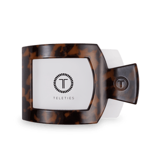 Tortoise Large Flat Square Hair Clip, TELETIES - A Blissfully Beautiful Boutique
