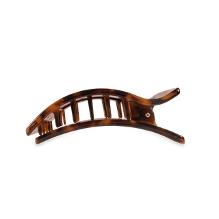 Tortoise Medium Flat Rectangle Hair Clip, TELETIES - A Blissfully Beautiful Boutique