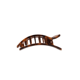 Tortoise Small Flat Rectangle Hair Clip, TELETIES - A Blissfully Beautiful Boutique