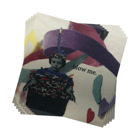 HOLY CRAP FUNNY COCKTAIL NAPKINS -BLOW ME COCKTAIL NAPKINS - A Blissfully Beautiful Boutique