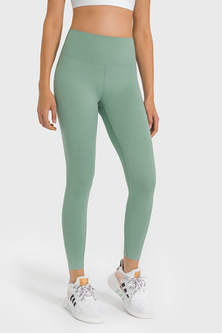 High Waist Ankle-Length Yoga Leggings, Trendsi - A Blissfully Beautiful Boutique