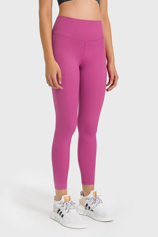 High Waist Ankle-Length Yoga Leggings, Trendsi - A Blissfully Beautiful Boutique