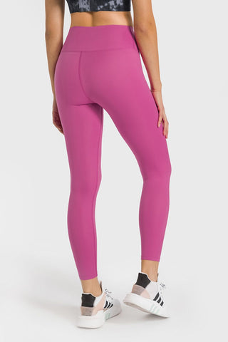 High Waist Ankle-Length Yoga Leggings, Trendsi - A Blissfully Beautiful Boutique