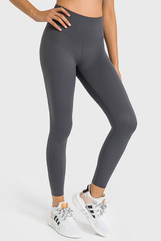 High Waist Ankle-Length Yoga Leggings, Trendsi - A Blissfully Beautiful Boutique