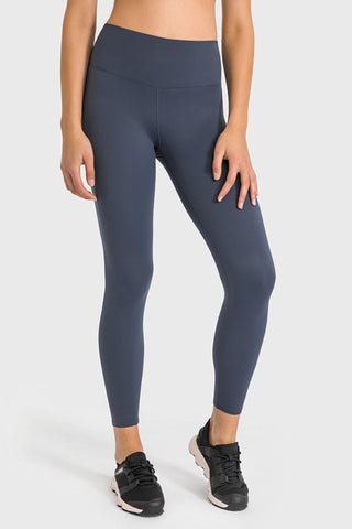 High Waist Ankle-Length Yoga Leggings, Trendsi - A Blissfully Beautiful Boutique