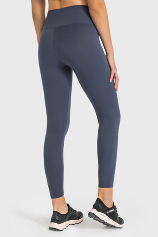 High Waist Ankle-Length Yoga Leggings, Trendsi - A Blissfully Beautiful Boutique