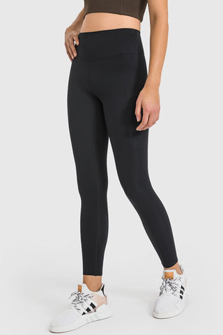 High Waist Ankle-Length Yoga Leggings, Trendsi - A Blissfully Beautiful Boutique