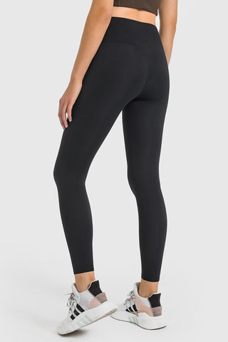 High Waist Ankle-Length Yoga Leggings, Trendsi - A Blissfully Beautiful Boutique