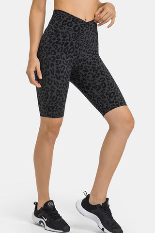 High Waist Biker Shorts with Pockets, Trendsi - A Blissfully Beautiful Boutique
