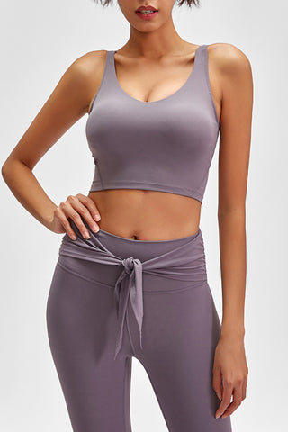 Scoop Back Sports Bra, Trendsi - A Blissfully Beautiful Boutique