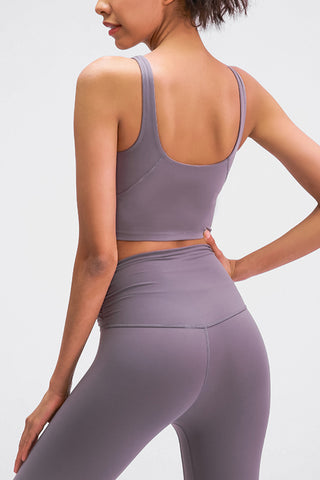 Scoop Back Sports Bra, Trendsi - A Blissfully Beautiful Boutique