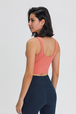 Scoop Back Sports Bra, Trendsi - A Blissfully Beautiful Boutique