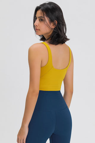 Scoop Back Sports Bra, Trendsi - A Blissfully Beautiful Boutique