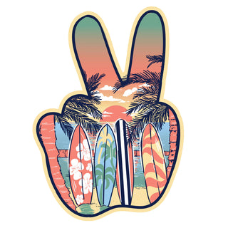 Peace Hand Beach Decal, A Blissfully Beautiful Boutique - A Blissfully Beautiful Boutique