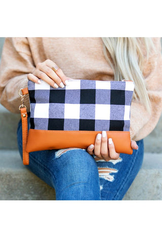 Buffalo Plaid Clutch, Aili's Corner - A Blissfully Beautiful Boutique