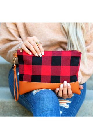 Buffalo Plaid Clutch, Aili's Corner - A Blissfully Beautiful Boutique