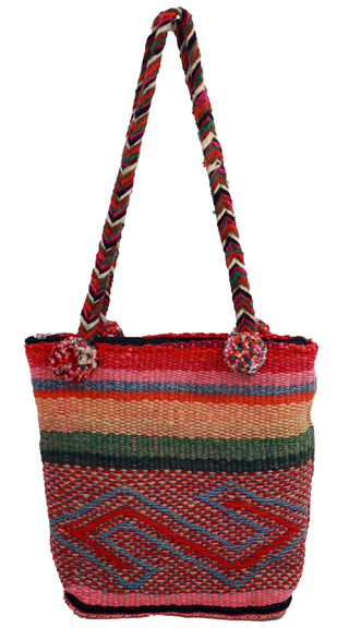Hand Braided, Pom-Pom Shoulder Bag, Serena Vibes - A Blissfully Beautiful Boutique