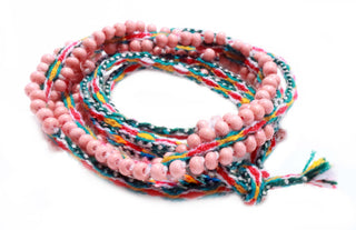Dusty Rose Beaded, Teal and China Pink , Tie Wraps, Serena Vibes - A Blissfully Beautiful Boutique