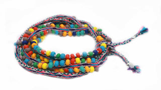 Rainbow Beaded, Cotton Candy, Tassel Tie Wraps, Serena Vibes - A Blissfully Beautiful Boutique