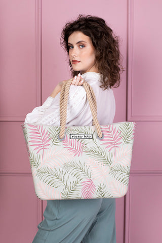 V2023P Carrie All Printed Versa Tote w/ Interchangeable Straps, A Blissfully Beautiful Boutique - A Blissfully Beautiful Boutique