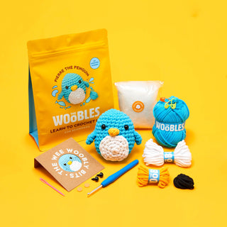 The Woobles -Pierre the Penguin Beginner Crochet Kit, A Blissfully Beautiful Boutique - A Blissfully Beautiful Boutique