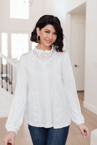 Picture This Top In Off White, Ave Shops - A Blissfully Beautiful Boutique