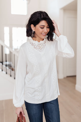 Picture This Top In Off White, Ave Shops - A Blissfully Beautiful Boutique