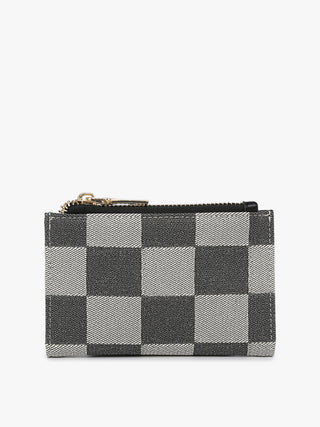 Zara Checkered Zip-Top Wallet, A Blissfully Beautiful Boutique - A Blissfully Beautiful Boutique