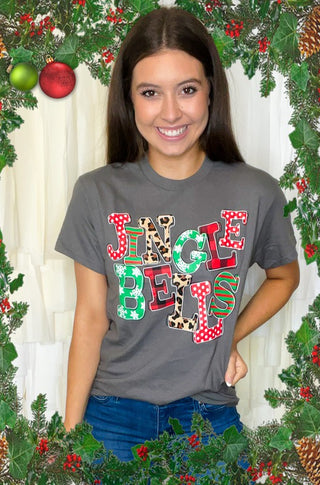 Jingle Bells Christmas T Shirt, Tees2urdoor - A Blissfully Beautiful Boutique