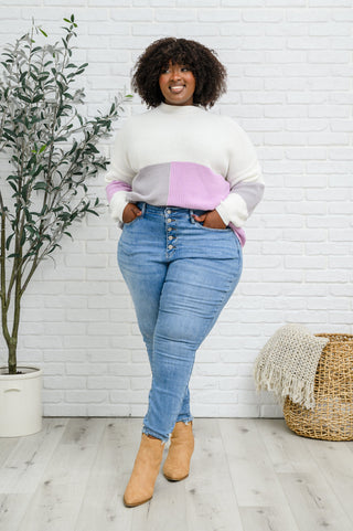 Hi-Rise Button Fly Skinny, Ave Shops - A Blissfully Beautiful Boutique