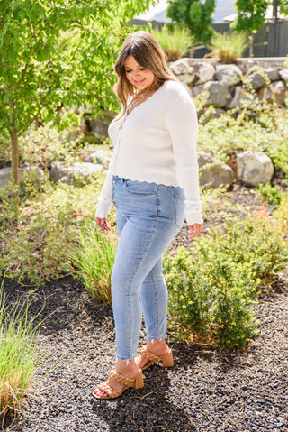 Hi-Rise Button Fly Skinny, Ave Shops - A Blissfully Beautiful Boutique