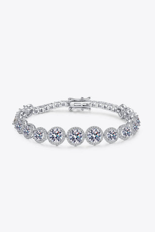 925 Sterling Silver 10.4 Carat Moissanite Bracelet, Trendsi - A Blissfully Beautiful Boutique