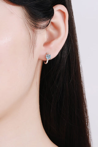 Moissanite Huggie Earrings, Trendsi - A Blissfully Beautiful Boutique