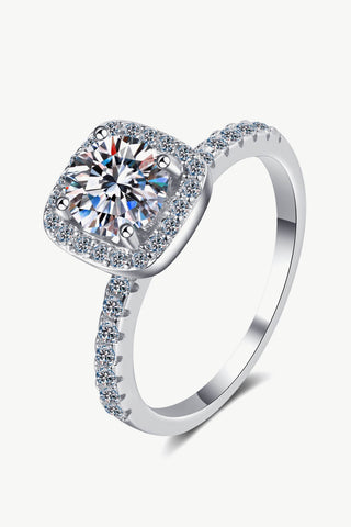 Square Moissanite Ring, Trendsi - A Blissfully Beautiful Boutique