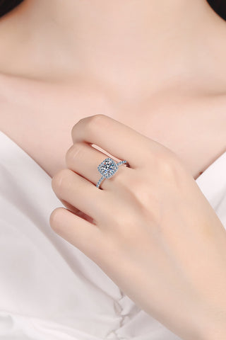 Square Moissanite Ring, Trendsi - A Blissfully Beautiful Boutique