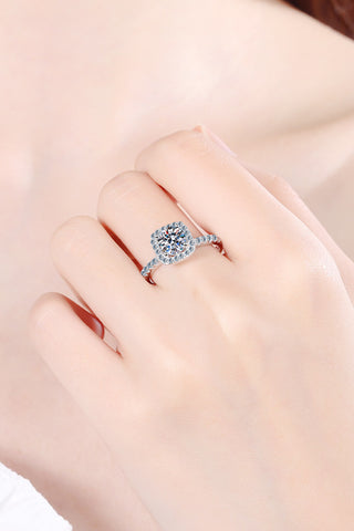 Square Moissanite Ring, Trendsi - A Blissfully Beautiful Boutique