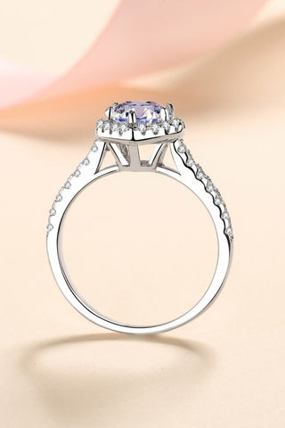 1 Carat Moissanite Heart-Shaped Ring, Trendsi - A Blissfully Beautiful Boutique
