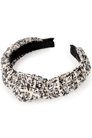 Tweed Headband with Knot, Fashion City - A Blissfully Beautiful Boutique