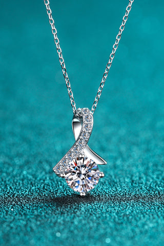 Unique and Chic Moissanite Pendant Necklace, Trendsi - A Blissfully Beautiful Boutique