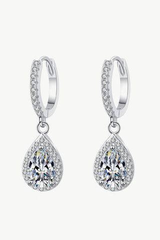 Moissanite Teardrop Earrings, Trendsi - A Blissfully Beautiful Boutique
