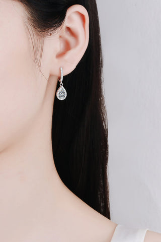 Moissanite Teardrop Earrings, Trendsi - A Blissfully Beautiful Boutique