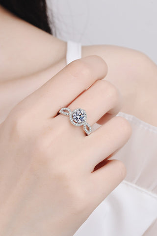 Feel The Joy 925 Sterling Silver Moissanite Ring, Trendsi - A Blissfully Beautiful Boutique