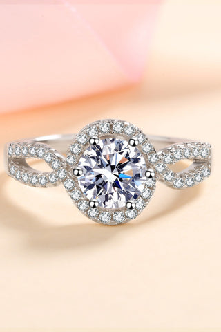 Feel The Joy 925 Sterling Silver Moissanite Ring, Trendsi - A Blissfully Beautiful Boutique