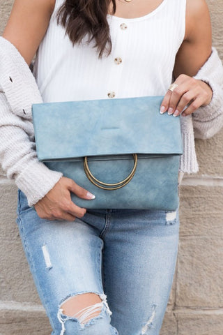 Fold over O ring Clutch, Aili's Corner - A Blissfully Beautiful Boutique